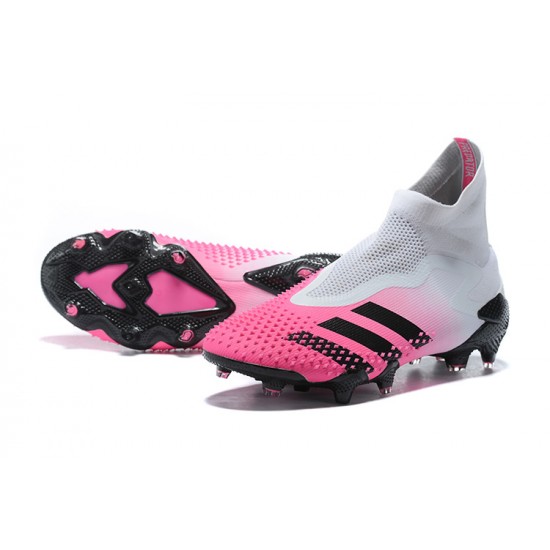 Kopacky Adidas Predator Mutator 20 AG Růžový Bílý High Pánské