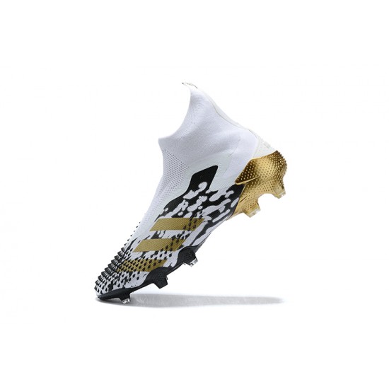 Kopacky Adidas Predator Mutator 20 AG Bílý Černá Zlato High Pánské
