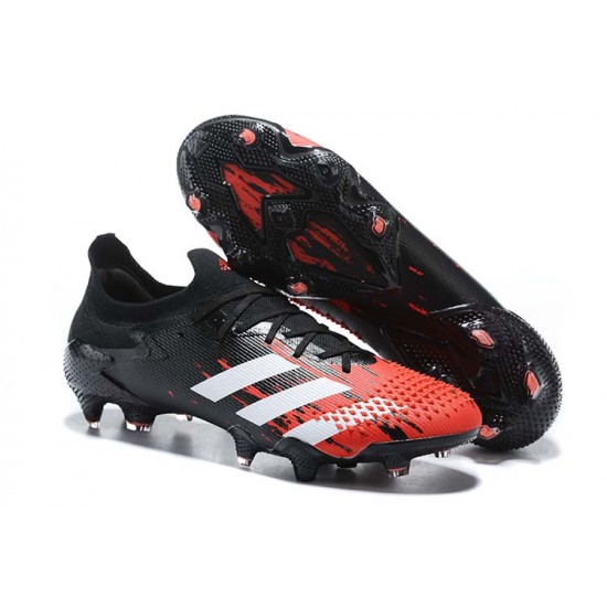 Kopacky Adidas Predator Mutator 20 FG Černá Červené Low Pánské