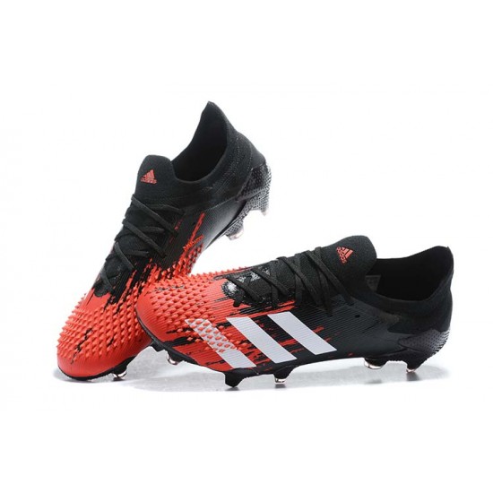 Kopacky Adidas Predator Mutator 20 FG Černá Červené Low Pánské