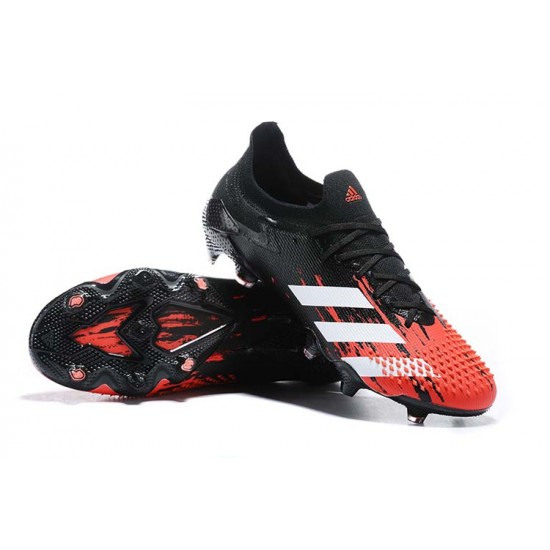 Kopacky Adidas Predator Mutator 20 FG Černá Červené Low Pánské