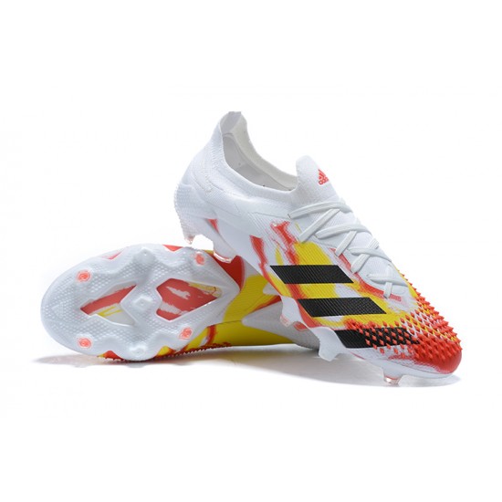 Kopacky Adidas Predator Mutator 20 FG Černá Žlutý Červené Bílý Low Pánské