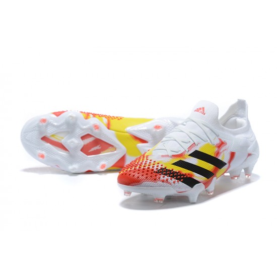 Kopacky Adidas Predator Mutator 20 FG Černá Žlutý Červené Bílý Low Pánské