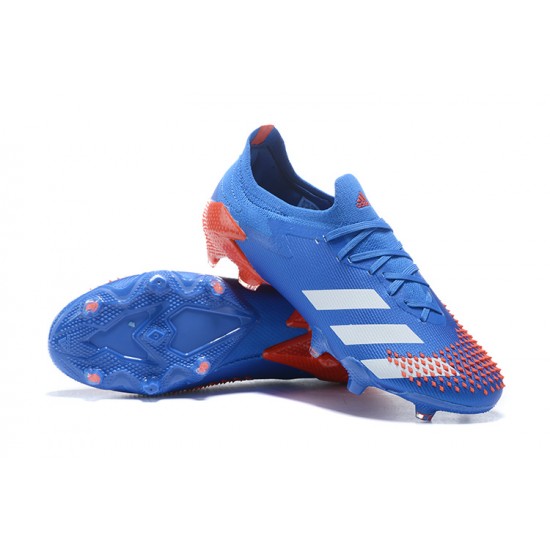 Kopacky Adidas Predator Mutator 20 FG Modrý Oranžovýý Modrý Low Pánské