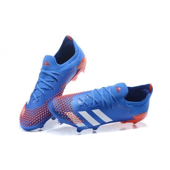 Kopacky Adidas Predator Mutator 20 FG Modrý Oranžovýý Modrý Low Pánské