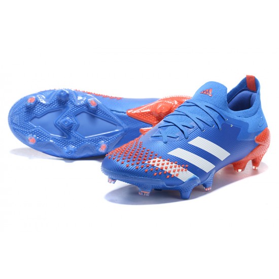 Kopacky Adidas Predator Mutator 20 FG Modrý Oranžovýý Modrý Low Pánské