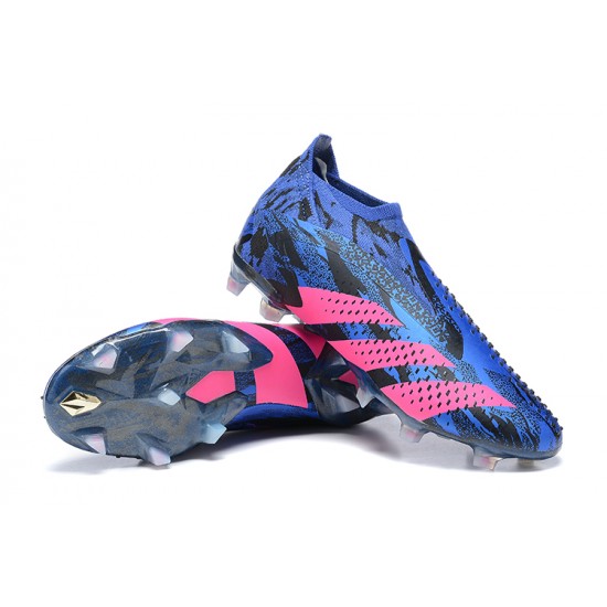 Kopacky Adidas Predator Accuracy Fg Boots Modrý Růžový Pánské Low