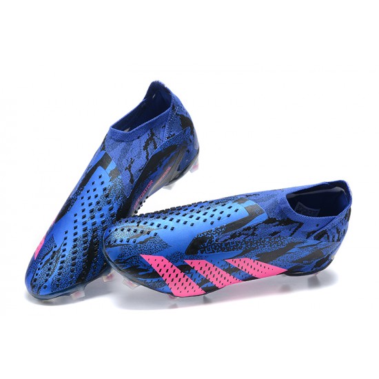 Kopacky Adidas Predator Accuracy Fg Boots Modrý Růžový Pánské Low