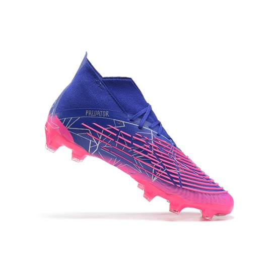 Kopacky Adidas Predator Edge Geometric 1 FG Modrý Růžový Zlato High Pánské