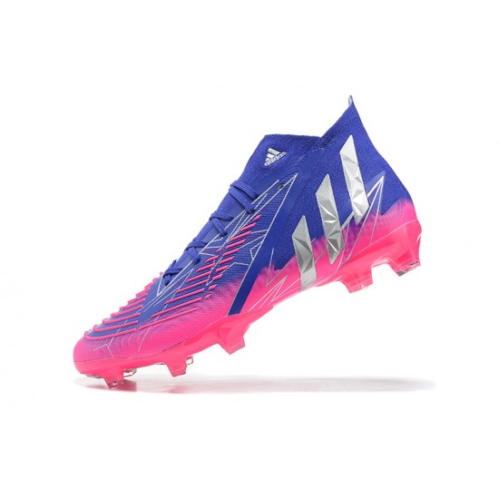 Kopacky Adidas Predator Edge Geometric 1 FG Modrý Růžový Zlato High Pánské