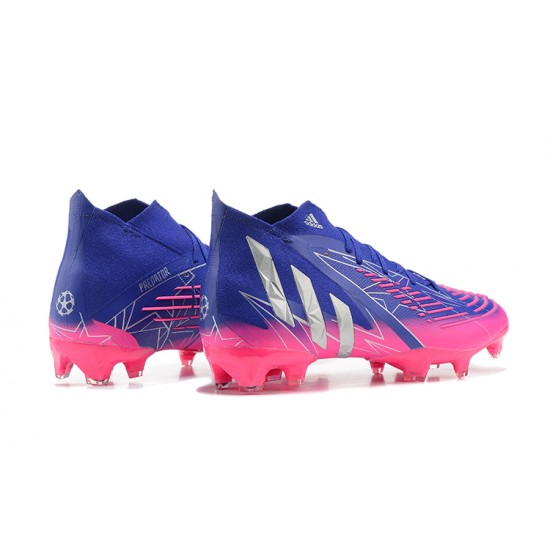 Kopacky Adidas Predator Edge Geometric 1 FG Modrý Růžový Zlato High Pánské