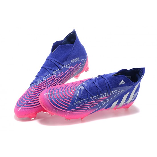 Kopacky Adidas Predator Edge Geometric 1 FG Modrý Růžový Zlato High Pánské