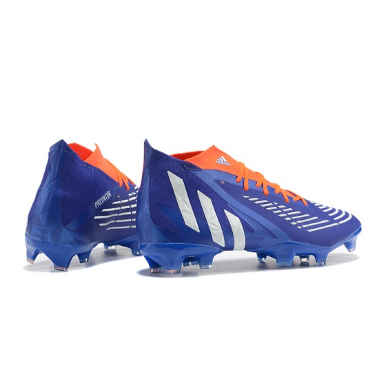 Kopacky Adidas Predator Edge Geometric 1 FG Oranžovýý Modrý Bílý High Pánské