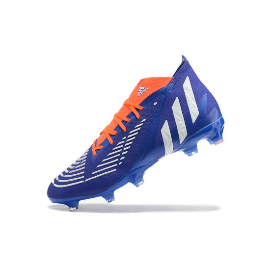 Kopacky Adidas Predator Edge Geometric 1 FG Oranžovýý Modrý Bílý High Pánské