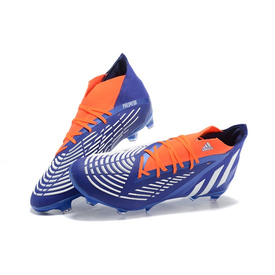 Kopacky Adidas Predator Edge Geometric 1 FG Oranžovýý Modrý Bílý High Pánské