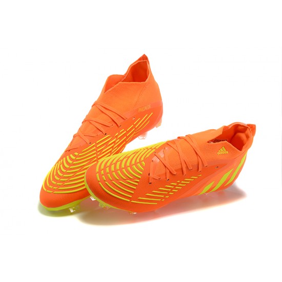 Kopacky Adidas Predator Edge Geometric 1 FG Oranžovýý Žlutý High Pánské