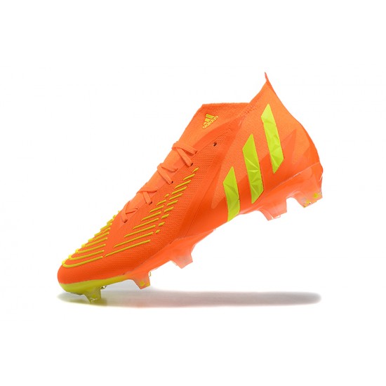 Kopacky Adidas Predator Edge Geometric 1 FG Oranžovýý Žlutý High Pánské