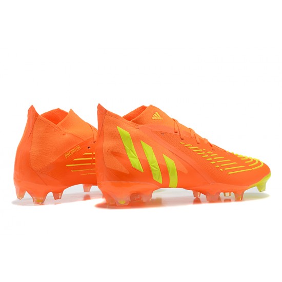 Kopacky Adidas Predator Edge Geometric 1 FG Oranžovýý Žlutý High Pánské