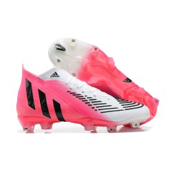 Kopacky Adidas Predator Edge Geometric 1 FG Bílý Černá Růžový High Pánské 