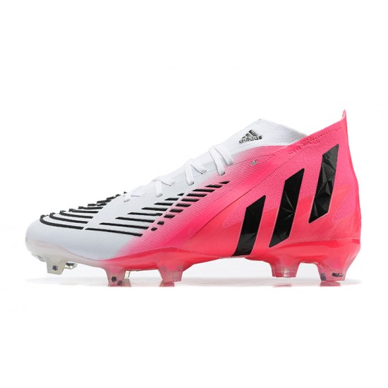 Kopacky Adidas Predator Edge Geometric 1 FG Bílý Černá Růžový High Pánské