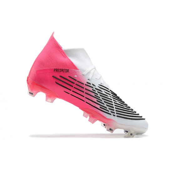 Kopacky Adidas Predator Edge Geometric 1 FG Bílý Černá Růžový High Pánské