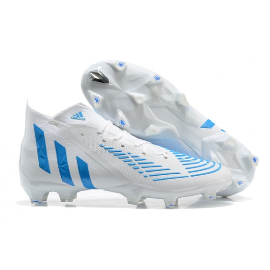 Kopacky Adidas Predator Edge Geometric 1 FG Bílý Modrý High Pánské