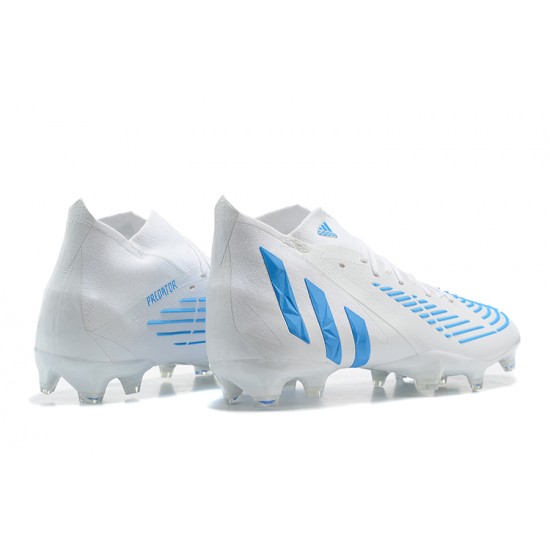 Kopacky Adidas Predator Edge Geometric 1 FG Bílý Modrý High Pánské