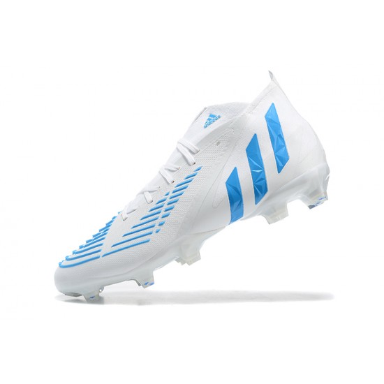 Kopacky Adidas Predator Edge Geometric 1 FG Bílý Modrý High Pánské