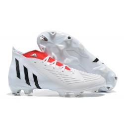 Kopacky Adidas Predator Edge Geometric 1 FG Bílý Červené Černá High Pánské 