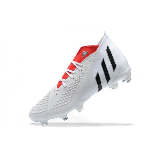 Kopacky Adidas Predator Edge Geometric 1 FG Bílý Červené Černá High Pánské