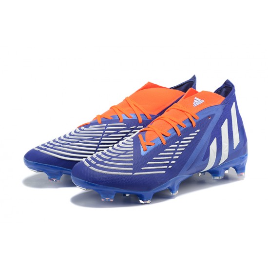 Kopacky Adidas Predator Edge Geometric.1 FG Mid-top Modrý Oranžovýý Pánské