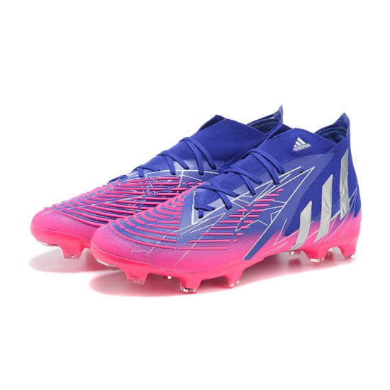 Kopacky Adidas Predator Edge Geometric.1 FG Mid-top Modrý Růžový Pánské