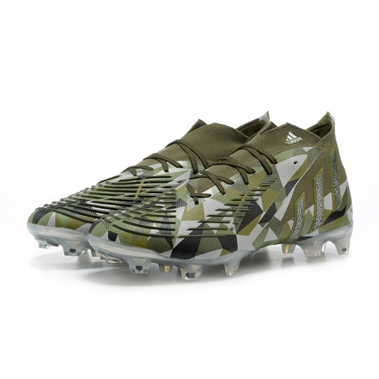 Kopacky Adidas Predator Edge Geometric.1 FG Mid-top Šedá Olive Pánské