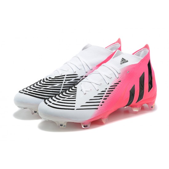 Kopacky Adidas Predator Edge Geometric.1 FG Mid-top Růžový Bílý Černá Pánské