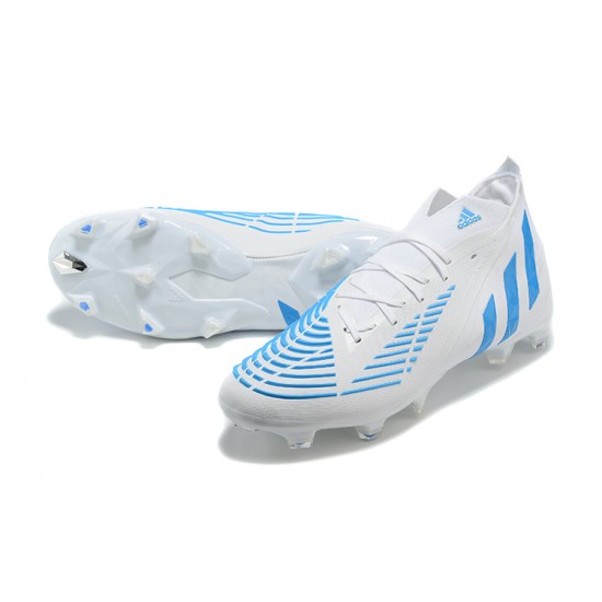 Kopacky Adidas Predator Edge Geometric.1 FG Mid-top Bílý Modrý Pánské