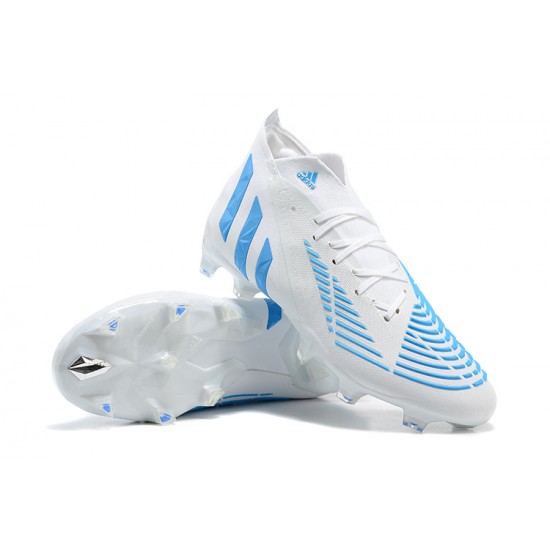 Kopacky Adidas Predator Edge Geometric.1 FG Mid-top Bílý Modrý Pánské