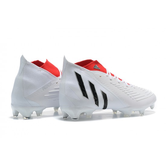 Kopacky Adidas Predator Edge Geometric.1 FG Mid-top Bílý Červené Pánské