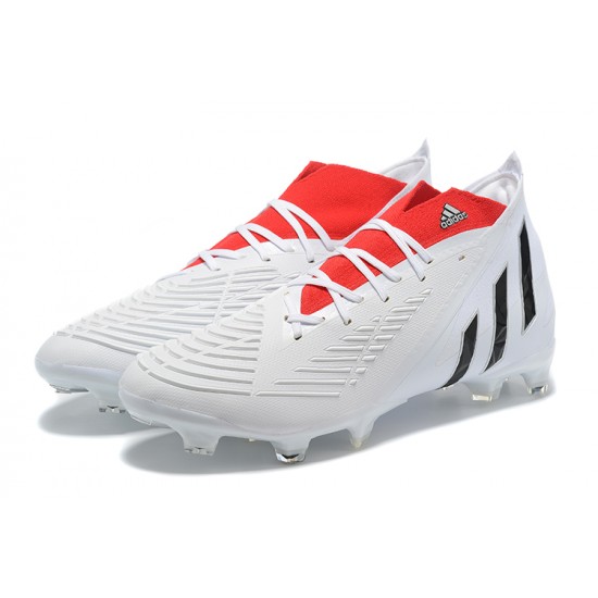 Kopacky Adidas Predator Edge Geometric.1 FG Mid-top Bílý Červené Pánské