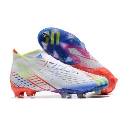 Kopacky Adidas Predator Flfa World Cup Qatar 2022 Edge FG Bílý Modrý Oranžovýý Žlutý High Pánské 