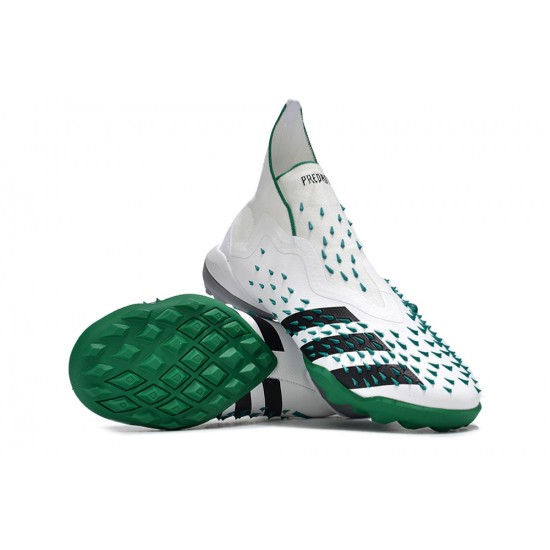 Kopacky Adidas Predator Freak TF Bílý Zelená Pánské Dámské