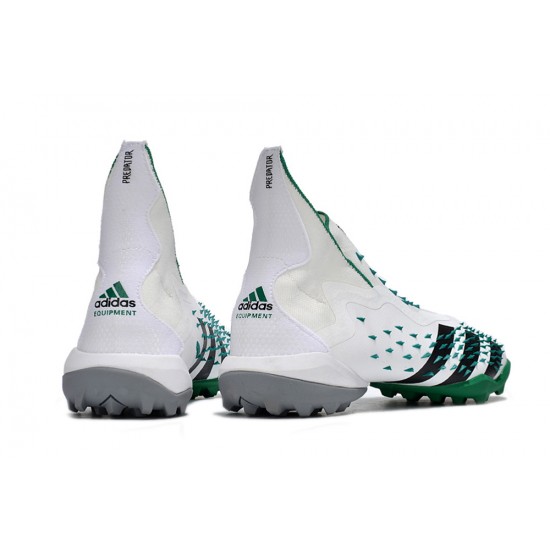 Kopacky Adidas Predator Freak TF Bílý Zelená Pánské Dámské