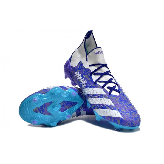 Kopacky Adidas Predator Freak.1 FG Modrý Nachový Bílý Pánské Dámské