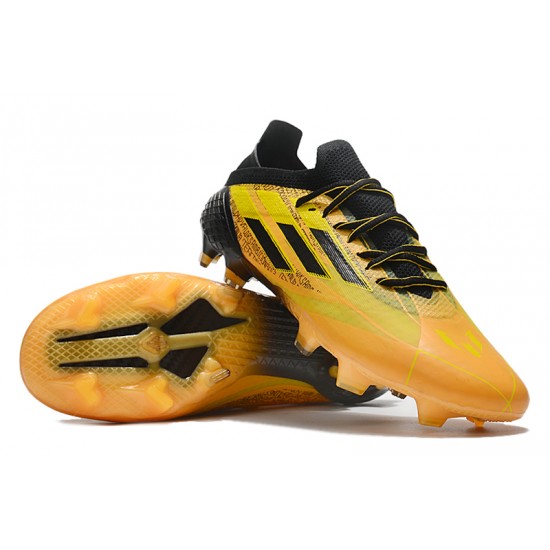 Kopacky Adidas X Speedflow FG Low Černá Zlato Pánské