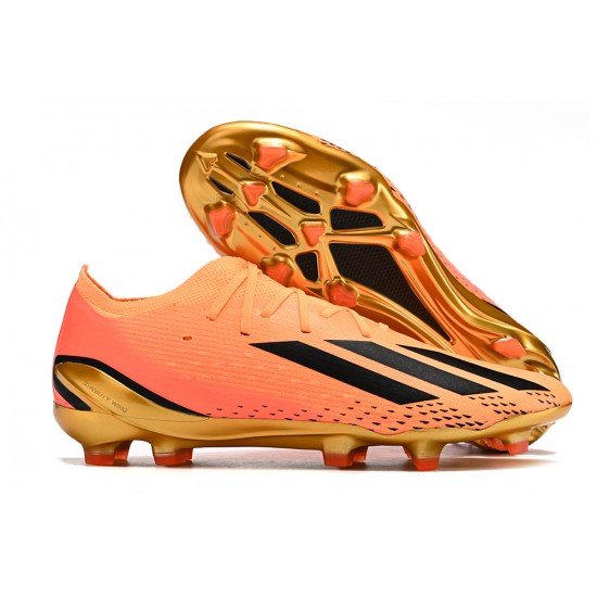 Kopacky Adidas X Speedportal .1 2022 World Cup Boots FG Low Oranžovýý Zlato Pánské