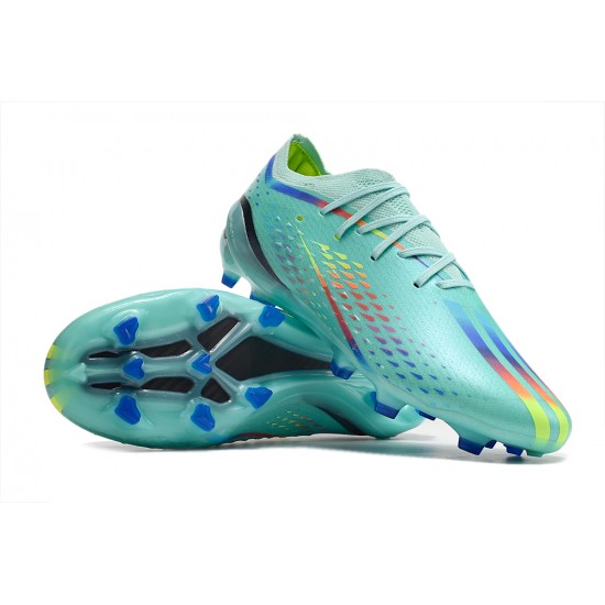 Kopacky Adidas X Speedportal .1 2022 World Cup Boots FG Low Turqoise Multi