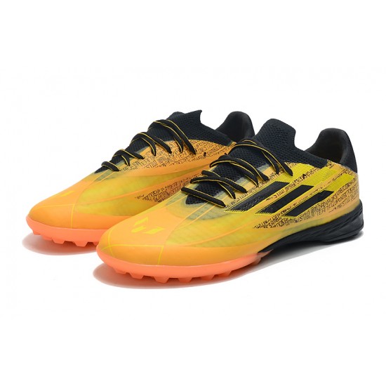 Kopacky Adidas X Speedportal .1 TF Low Černá Žlutý Oranžovýý