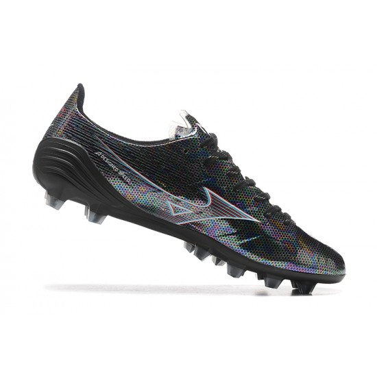 Kopacky Mizuno Alpha Made In Japan FG Černá Červené Modrý Bílý Low Pánské