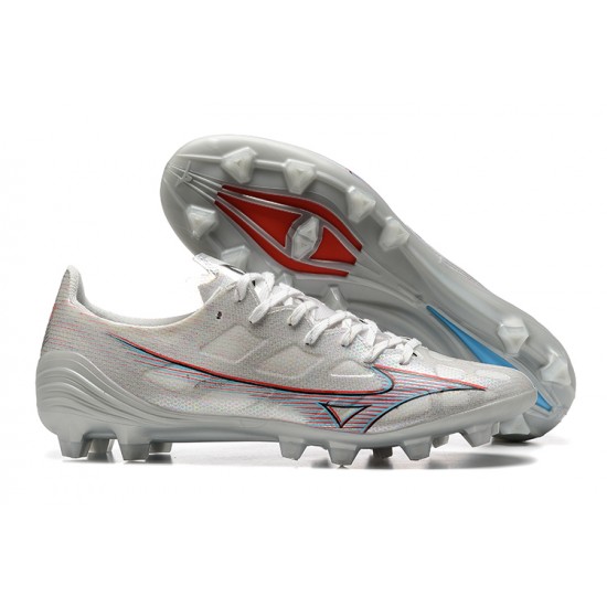 Kopacky Mizuno Alpha Made In Japan FG Zlato Modrý Červené Nachový Low Pánské