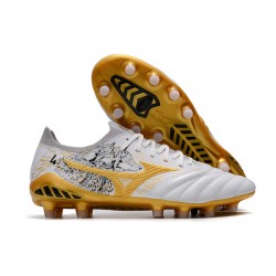 Kopacky Mizuno Morelia Neo Iii Made In Japan AG Low Bílý Zlato Pánské  