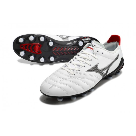 Kopacky Mizuno Morelia Neo Iii Pro AG Low Bílý Černá Červené Pánské